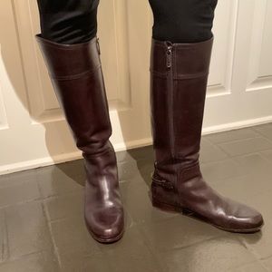 Tory Burch Leather Riding Boots